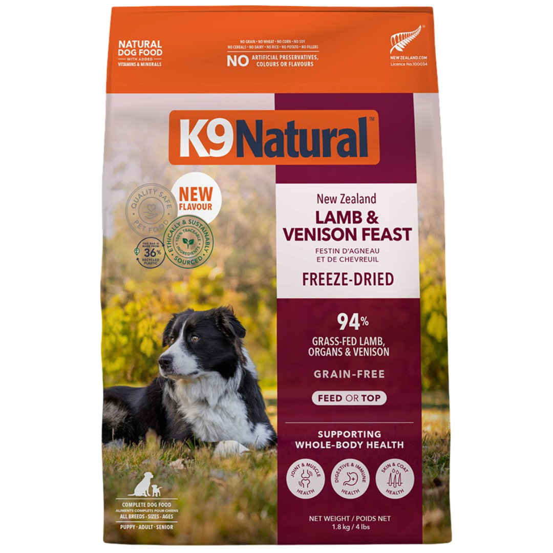 Lamb And Venison Grain Free Freeze Dried Dog Food