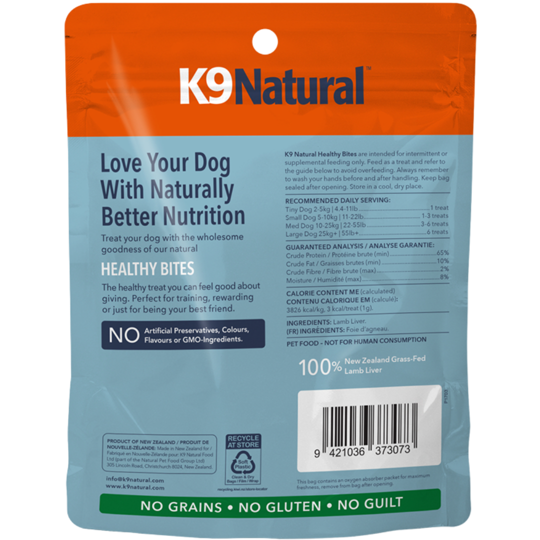 Lamb Liver Bites Grain Free Freeze Dried Dog Treats