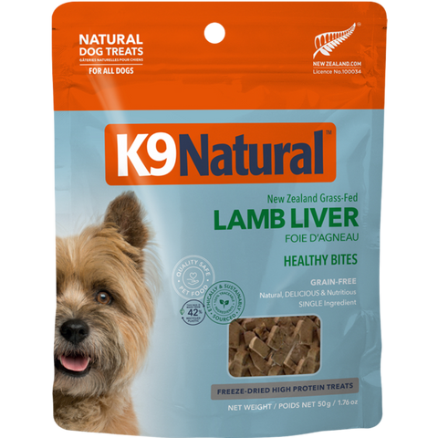 Lamb Liver Bites Grain Free Freeze Dried Dog Treats