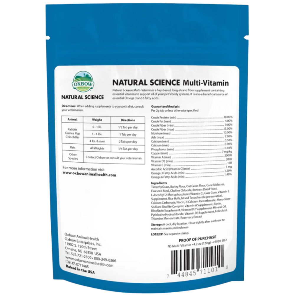 Natural Science Multivitamin Small Animal Supplement Treats