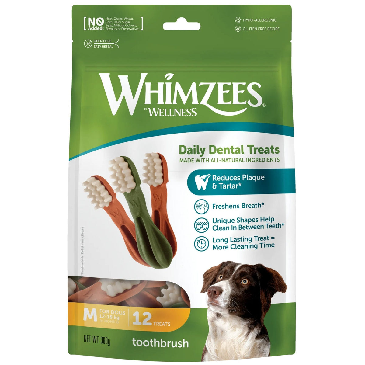 Whimzees Dental Dog Treats Toothbrush