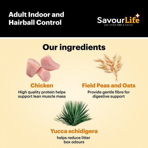 Indoor And Hairball Control Care Plus Chicken Adult Dry Cat Food