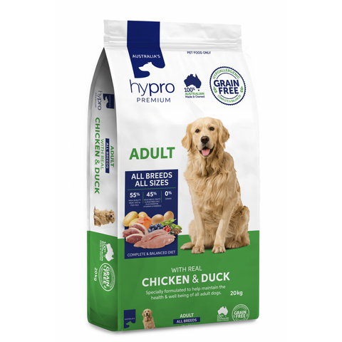 Hypro Premium Dry Dog Food Grain Free Chicken & Duck