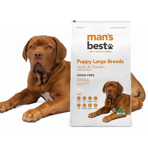 Mans Best Puppy Large Breeds Dog Food Lamb & Chicken