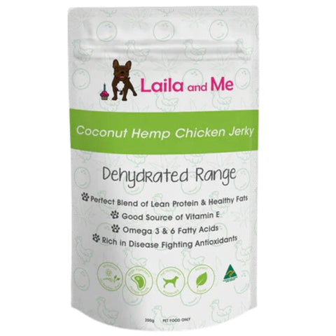 Laila & Me Dehydrated Range Dog Treats Coco And Hemp Chicken - 75g | petsome Pet Supplies