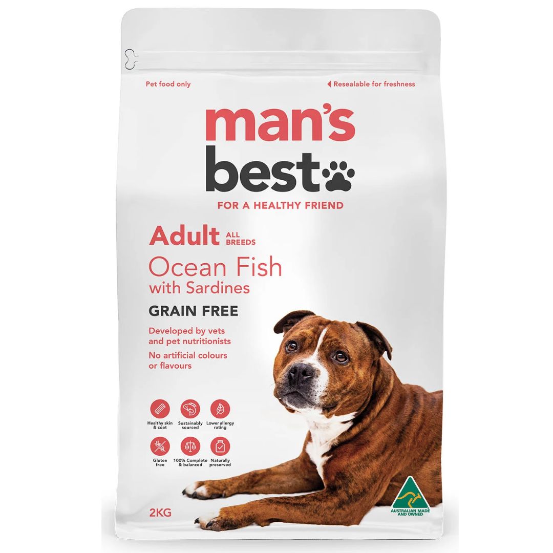 Mans Best Adult Dog Food Ocean Fish - 2kg | petsome Pet Supplies