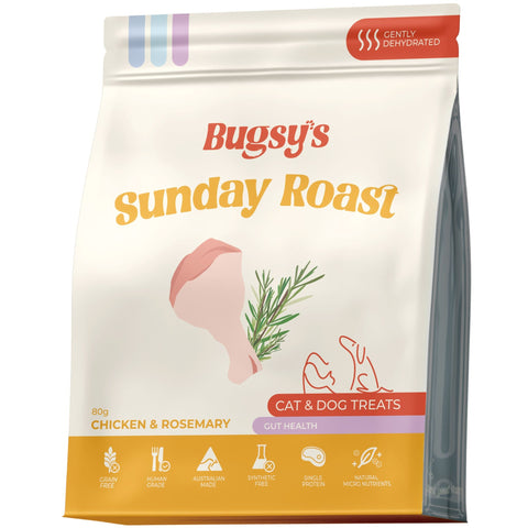 Bugsy's Air Dried Chicken & Rosemary Pet Treats