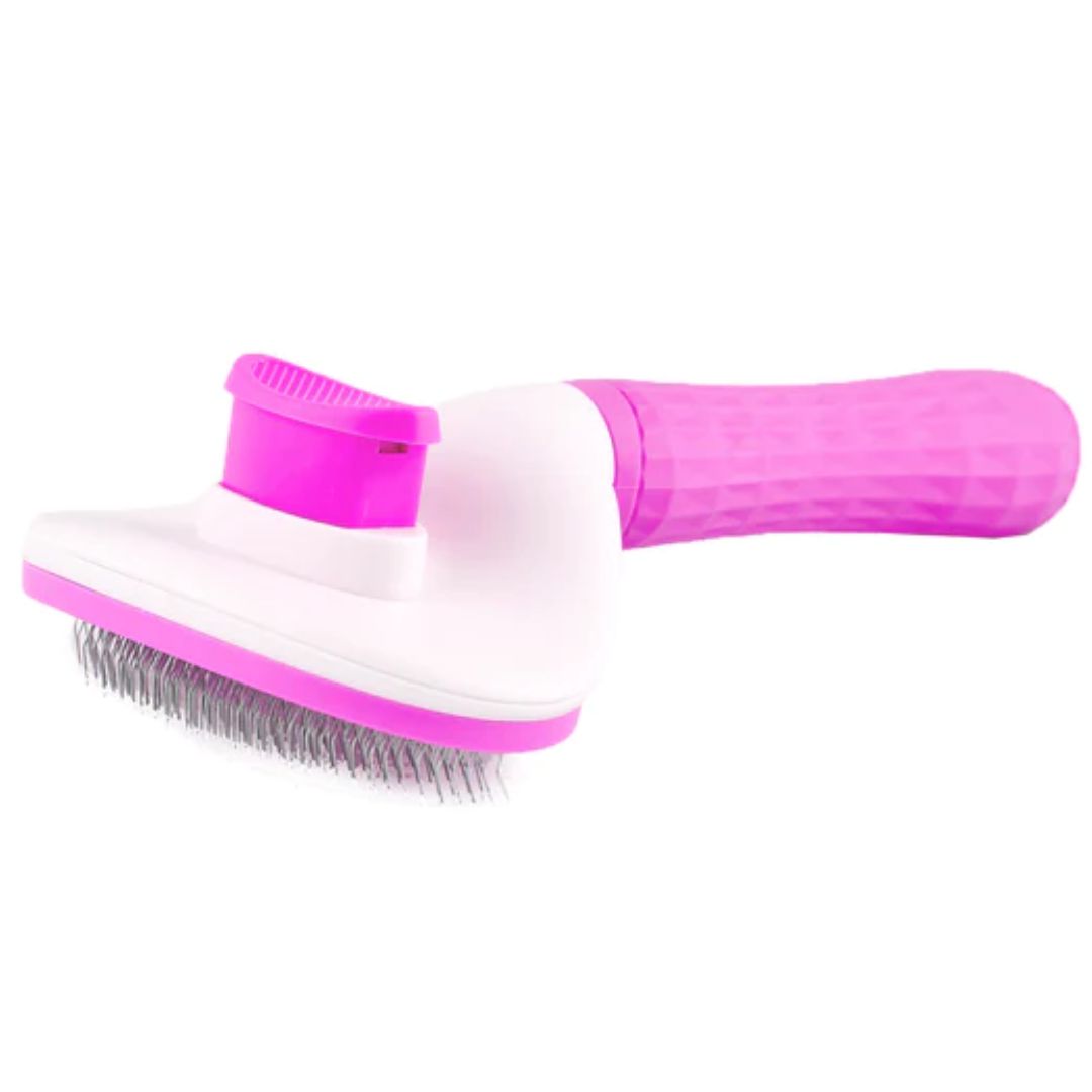 All Fur You Self Clearing Pet Comb - Pink | petsome Pet Supplies