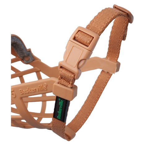 Classic Basket Muzzle Dog Beige