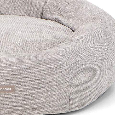 Snooza Panelled Cuddler Dog Bed Pebble