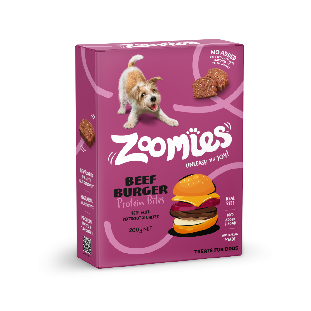 Burger Beef With Beetroot And Cheese Protein Bites Dog Treats