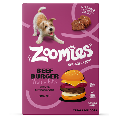 Burger Beef With Beetroot And Cheese Protein Bites Dog Treats