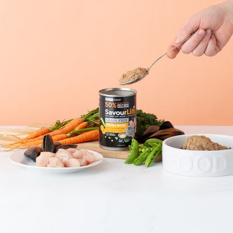 SavourLife Grain Free Adult Chicken Wet Dog Food Cans