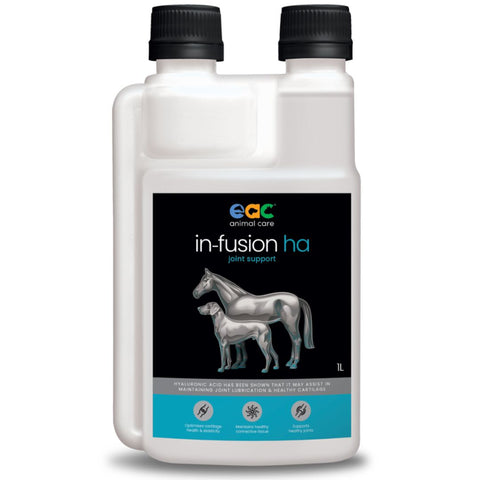 EAC Animal Care in-Fusion HA - High Quality Hyaluronic Acid Supplement for Horses, Dogs & Cats - 1L | petsome Pet Supplies