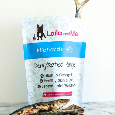 Laila & Me Dehydrated Range Cat & Dog Treats Pilchards
