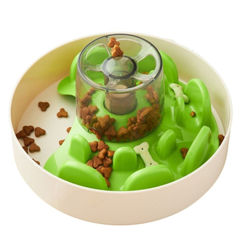 Pet DreamHouse SPIN UFO Maze Interactive Dog Bowl and Slow Feeder