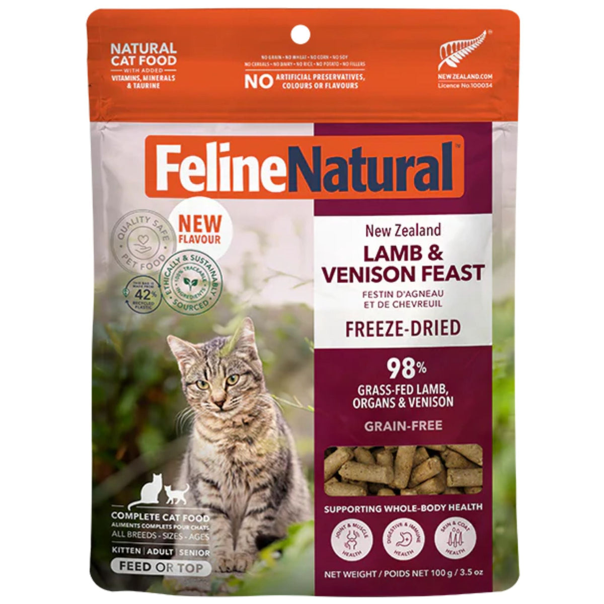 Feline Natural Lamb & Venison Feast Freeze Dried Cat Food
