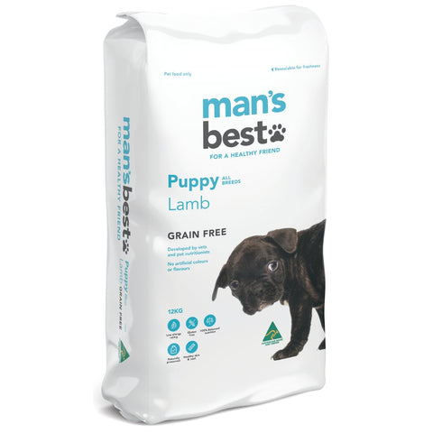 Mans Best Puppy Dog Food Lamb - 12kg | petsome Pet Supplies