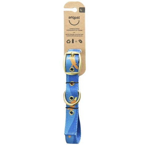 Anipal Piper The Platypus Recycled Dog Collar - Large | petsome Pet Supplies