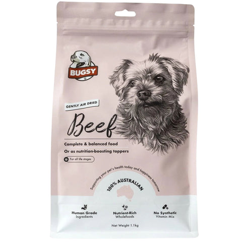Bugsy's Premium Air-Dried Raw Dog Food Beef