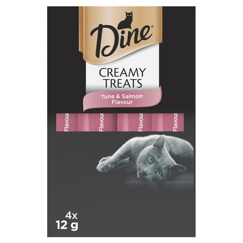 Dine Creamy Cat Treats Tuna & Salmon 12g x 4