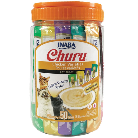 Inaba Cat Treat Churu Puree Chicken Varieties