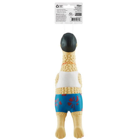 Charming Pet Squawkers Latex Rubber Chicken Interactive Dog Toy