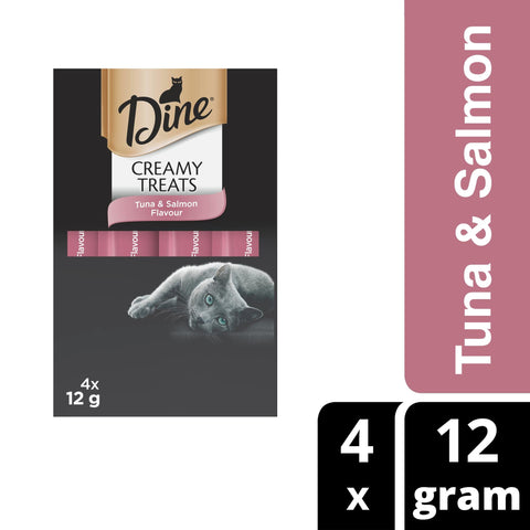 Dine Creamy Cat Treats Tuna & Salmon 12g x 4
