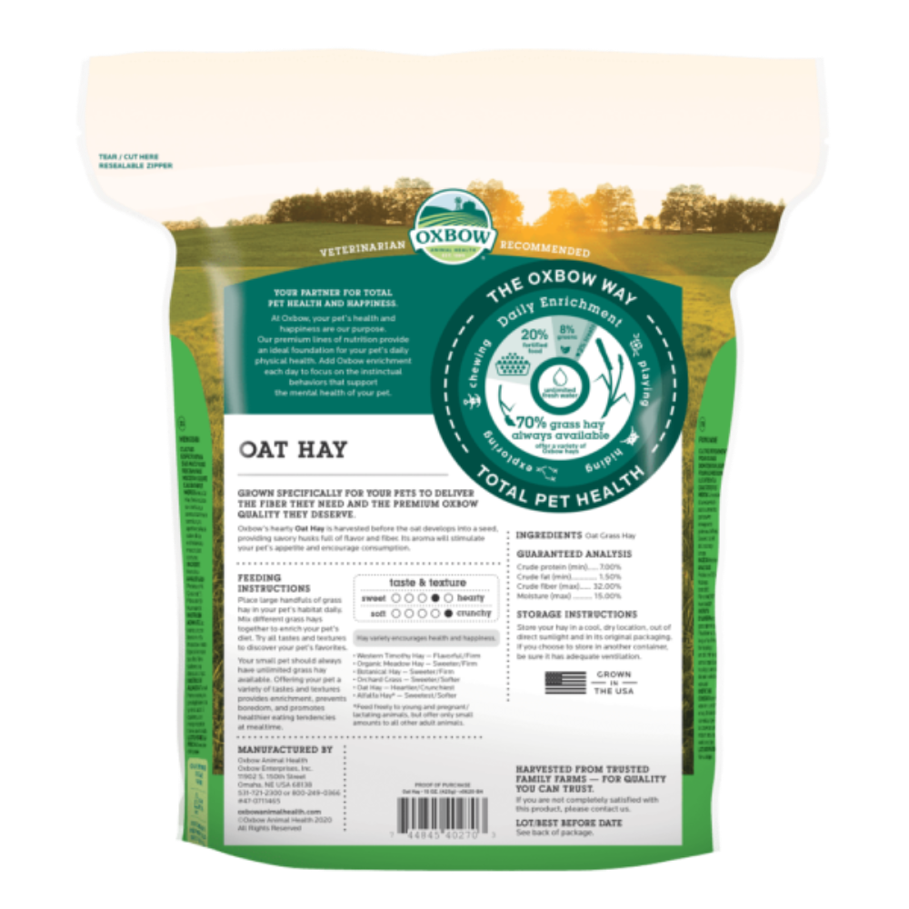 Hand Selected Oat Hay For Rabbits And Guinea Pigs