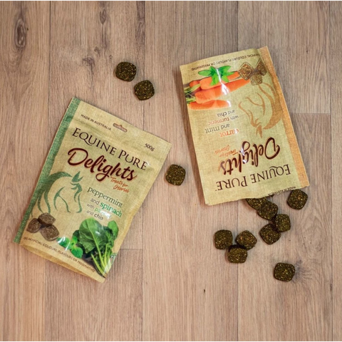 Delights Carrot Mint Turmeric And Chia Horse Treats