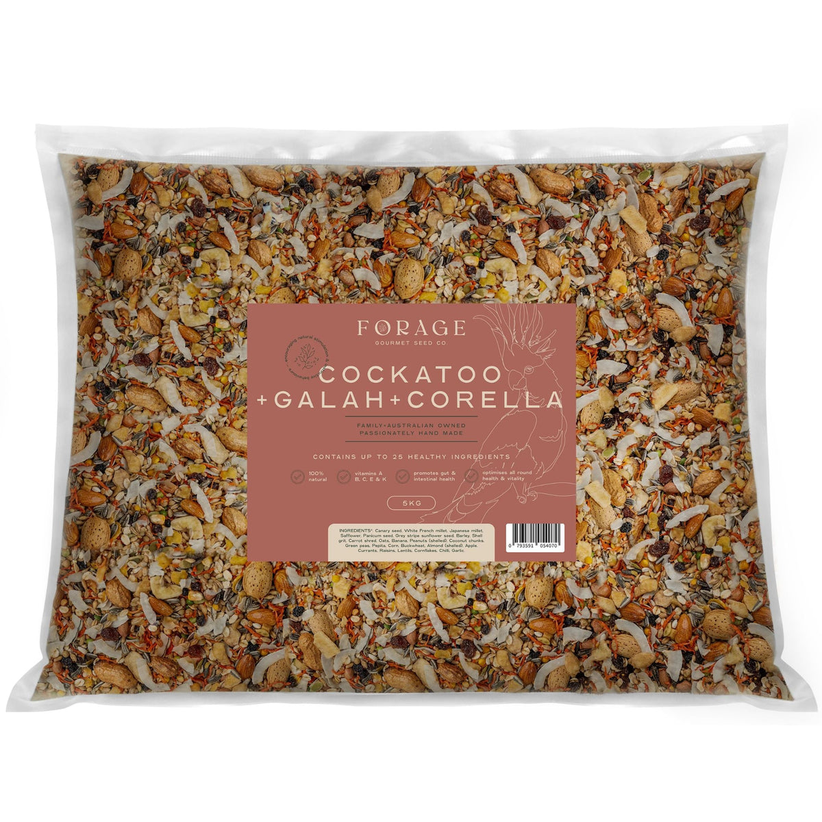 Forage Gourmet Bird Seed - Galah & Corella & Cockatoo