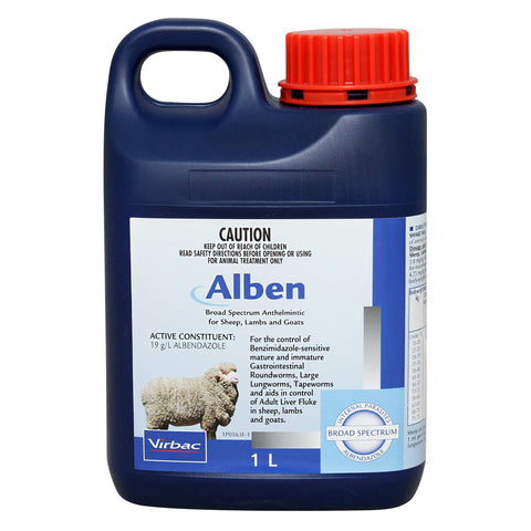 Virbac Alben Drench for Sheep, Lambs & Goats 1L