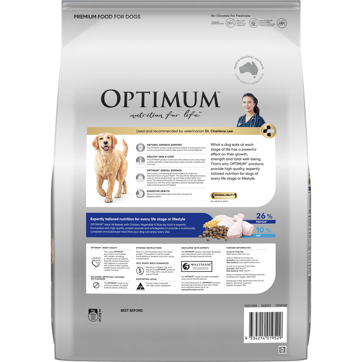 Adult Dry Dog Food Chicken Vegetables And Rice