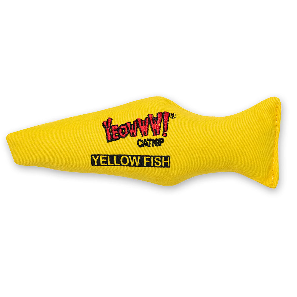 Yeowww! Catnip Cat Toys - Yellow Fish