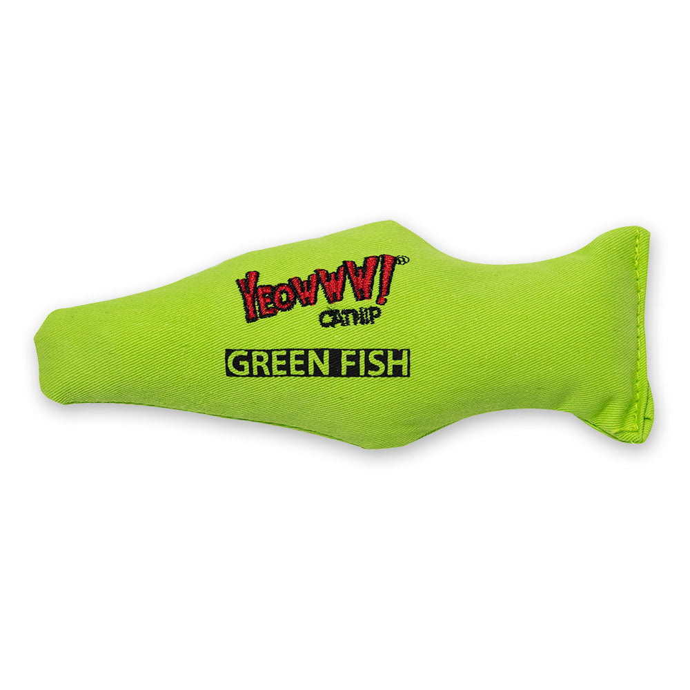 Yeowww! Catnip Cat Toys - Green Fish