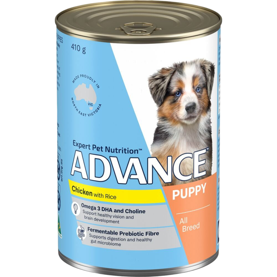 Puppy Chicken And Rice Wet Dog Food Cans
