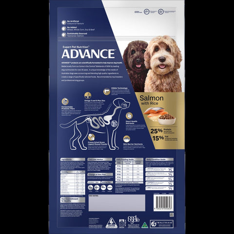 ADVANCE Large Oodles Dry Dog Food Salmon with Rice