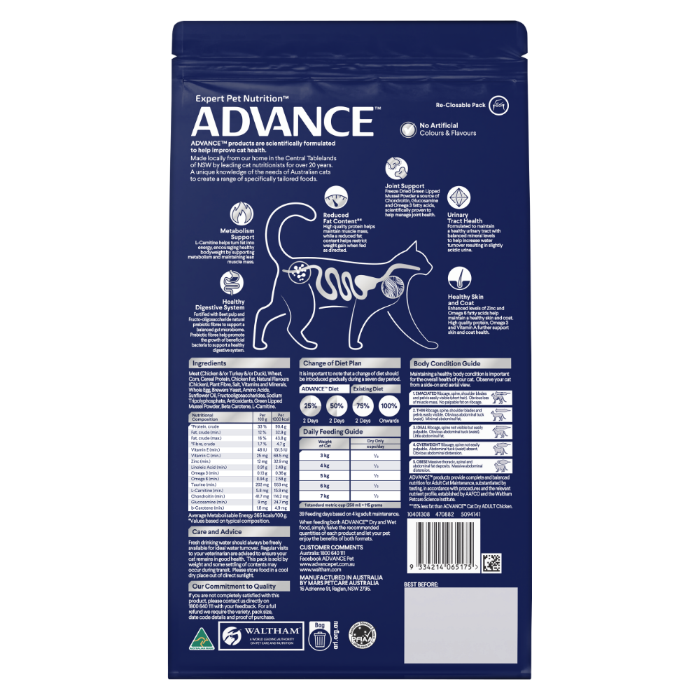 Adult Healthy Weight Chicken Dry Cat Food