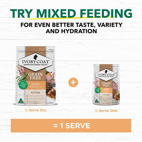 Ivory Coat Grain Free Chicken Gravy Kitten Pouch 85g x 48