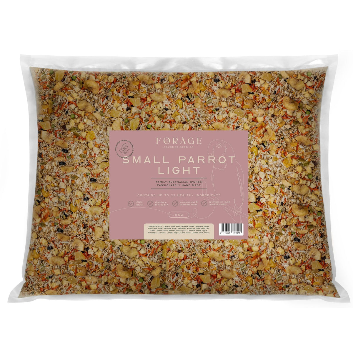 Forage Gourmet Bird Seed - Small Parrot Light