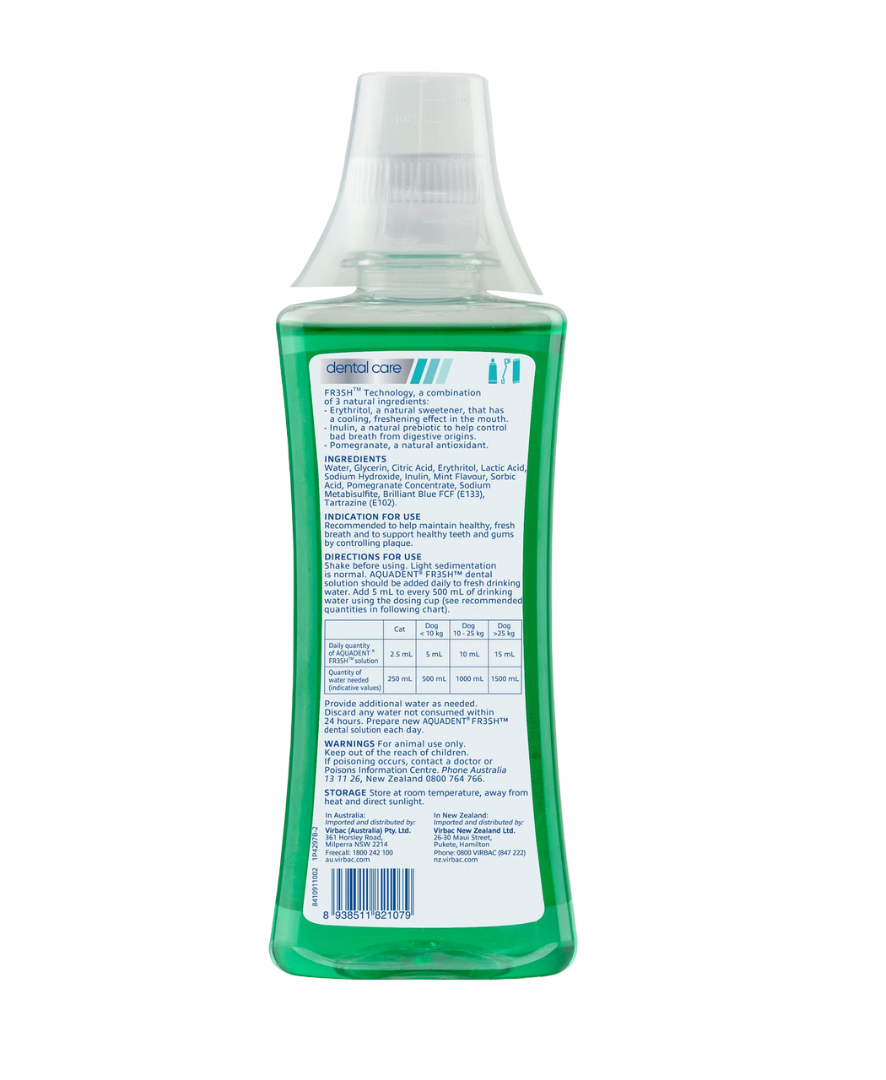Fr3sh Dental Water Additive for Dogs & Cats