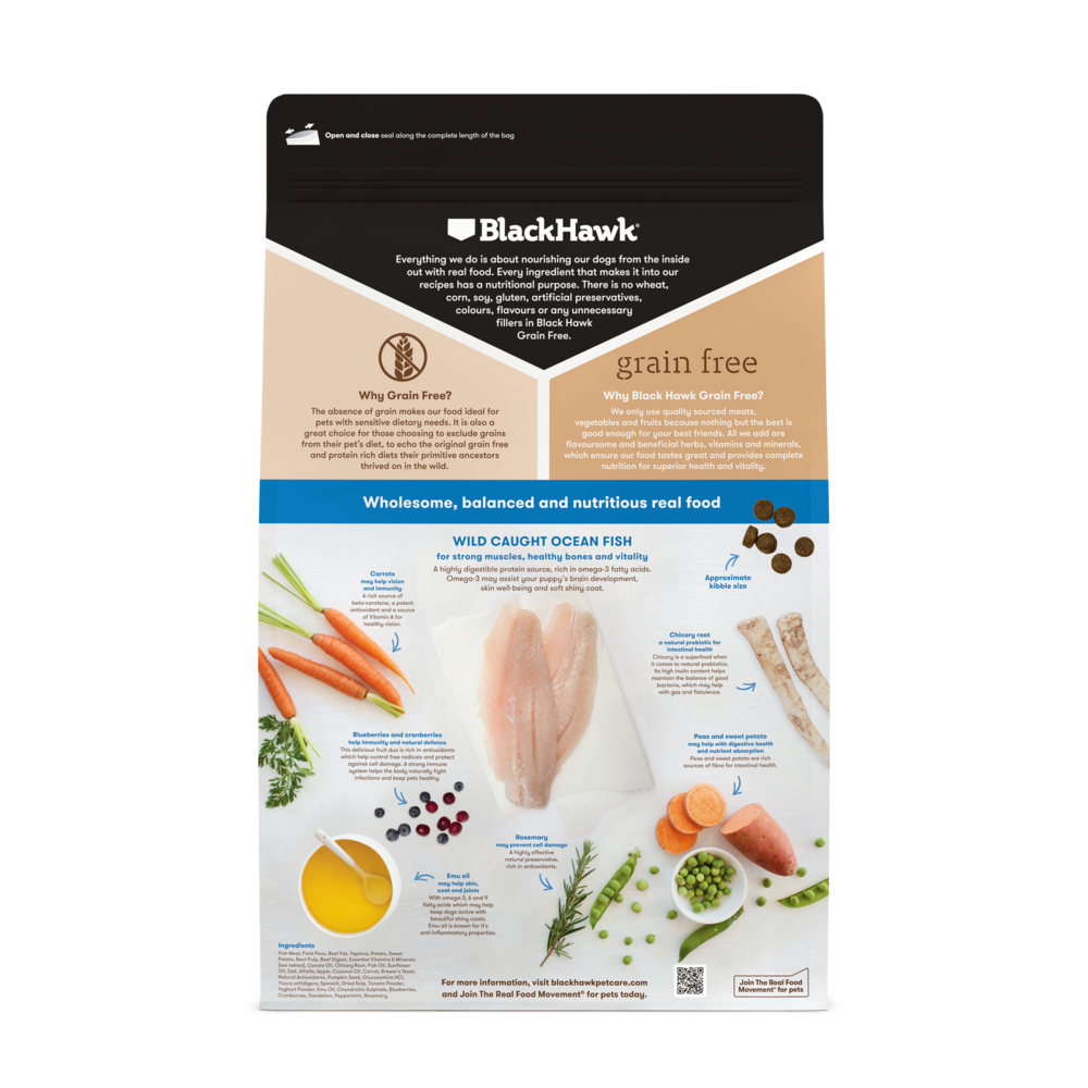 Wild Caught Ocean Fish Grain Free Puppy Dry Dog Food