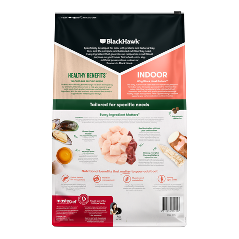 Healthy Benefits Dry Cat Food Adult Indoor Chicken