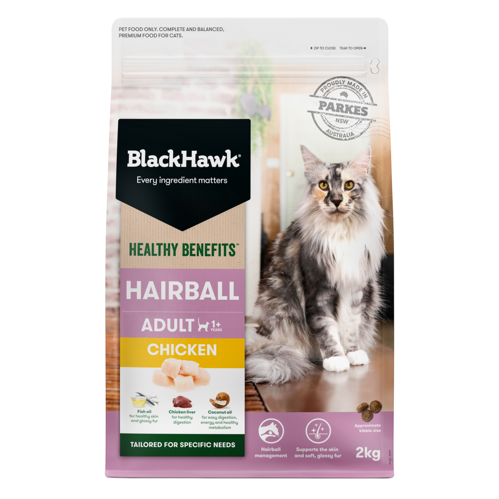 Healthy Benefits Dry Cat Food Adult Hairball Chicken