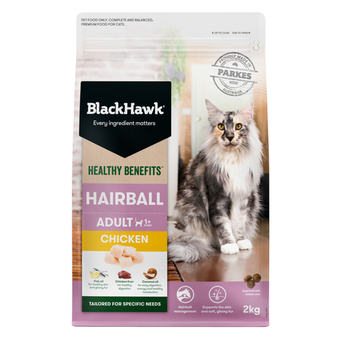 Healthy Benefits Dry Cat Food Adult Hairball Chicken