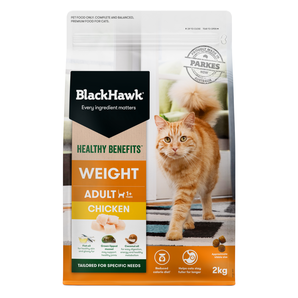 Healthy Benefits Dry Cat Food Adult Weight Chicken