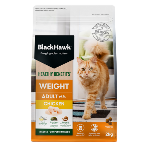 Healthy Benefits Dry Cat Food Adult Weight Chicken