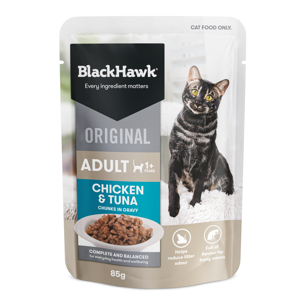 Wet Cat Food Adult Chicken And Tuna In Gravy Pouches