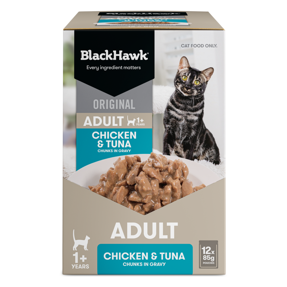 Wet Cat Food Adult Chicken And Tuna In Gravy Pouches