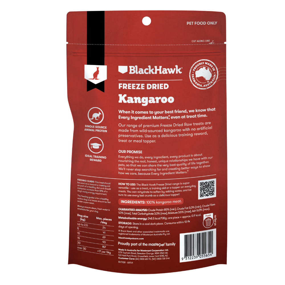 Freeze Dried Kangaroo Dog Treats